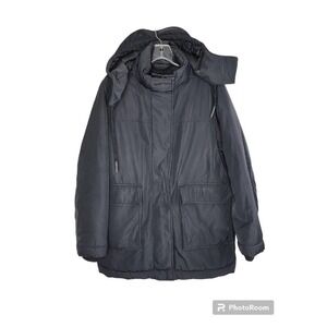 Everlane The Renew Puffer Heavy Coat Black ECO Recycled Polyester Size Medium